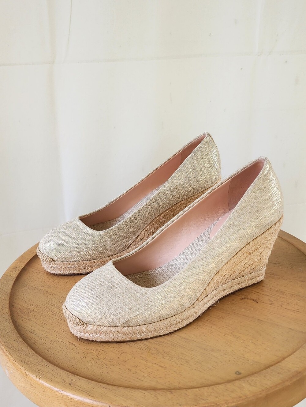J. Crew Women’s Cream Wedge Espadrille Pumps
